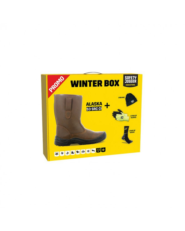 BOX BOTTES FOURREES CUIR+ GANTS+ CHAUSSETTES+ BONNET REF.BOREAS/ALASKA