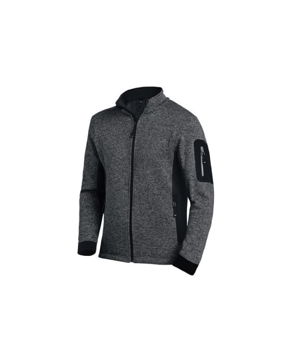 CARDIGAN POLAIRE CHRISTOPH HOMME  ANTHRACITE /NOIR  280GR REF.795-95 1220