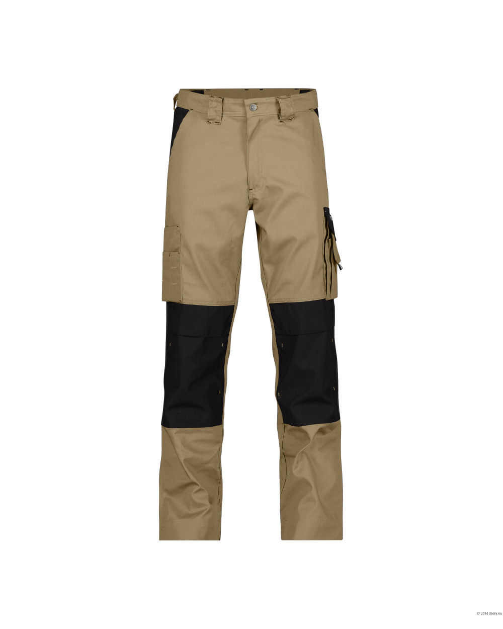 Pantalon DE TRAVAIL BOSTON BICOLORE PC 245g BEIGE/NOIR